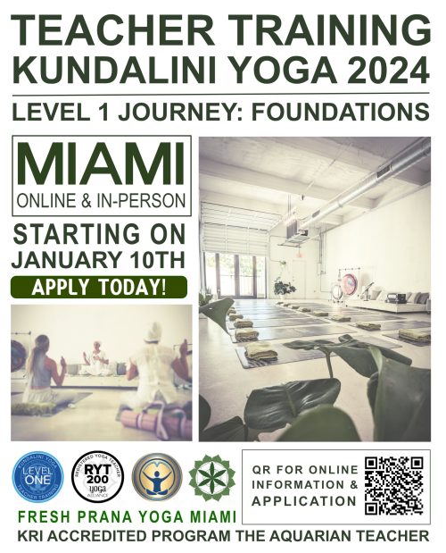 Fresh Prana Kundalini Yoga Miami Training 2024 KRI